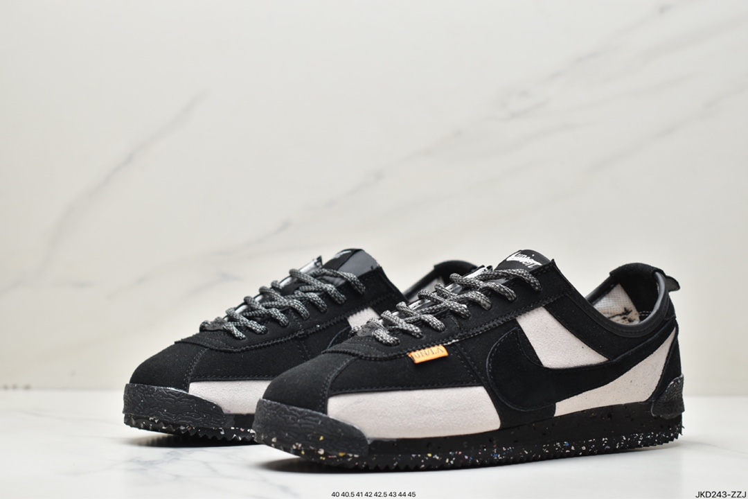 160 联乘洛杉矶知名店铺Union LA x Nike Cortez Low”Black”阿甘慢跑鞋 DR1413-017