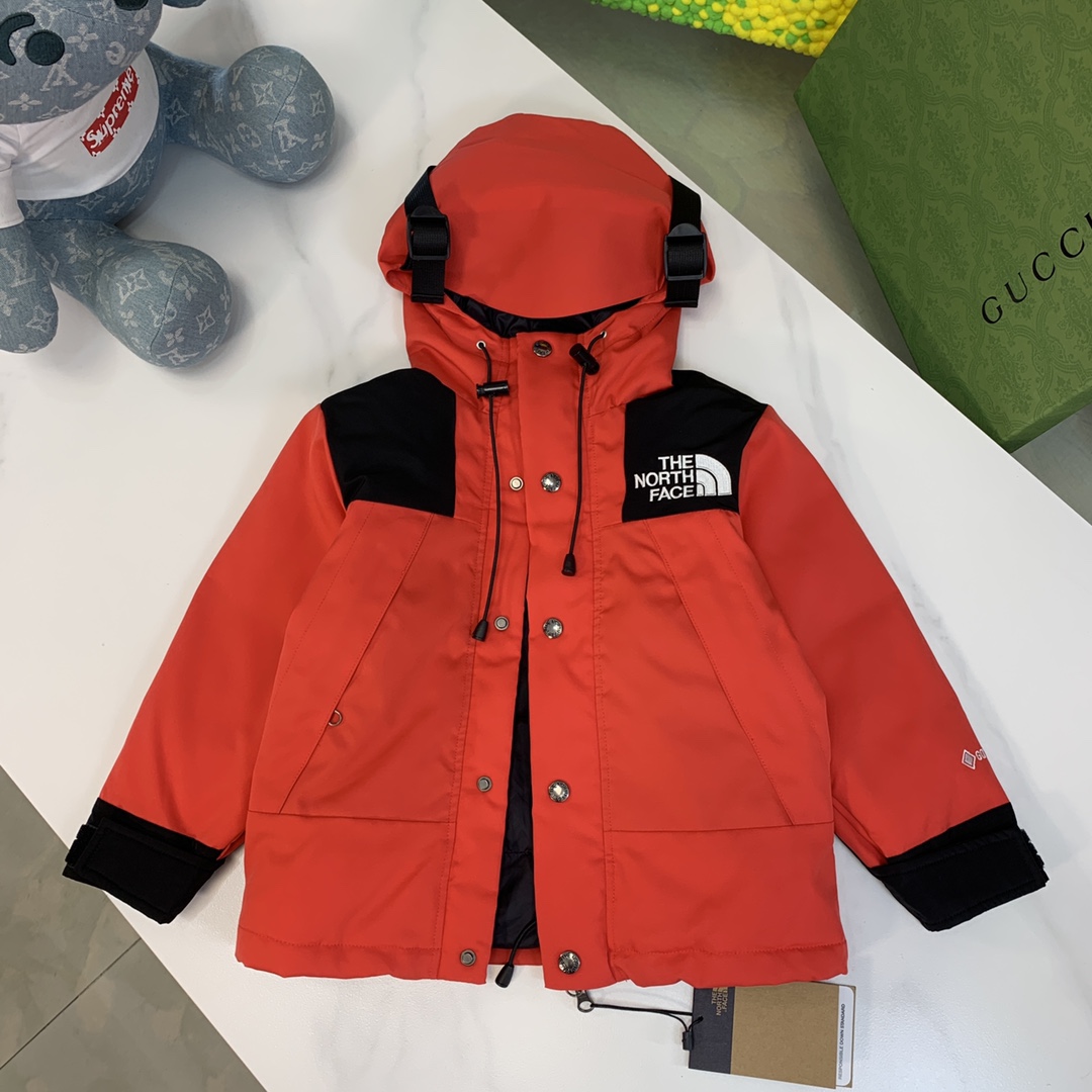 预定4天！ The North Face，高端童装，男女童羽绒服外套，儿童连帽羽绒