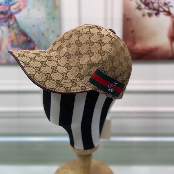 Gucci Good Hats Baseball Cap Embroidery Canvas Cowhide Fashion
