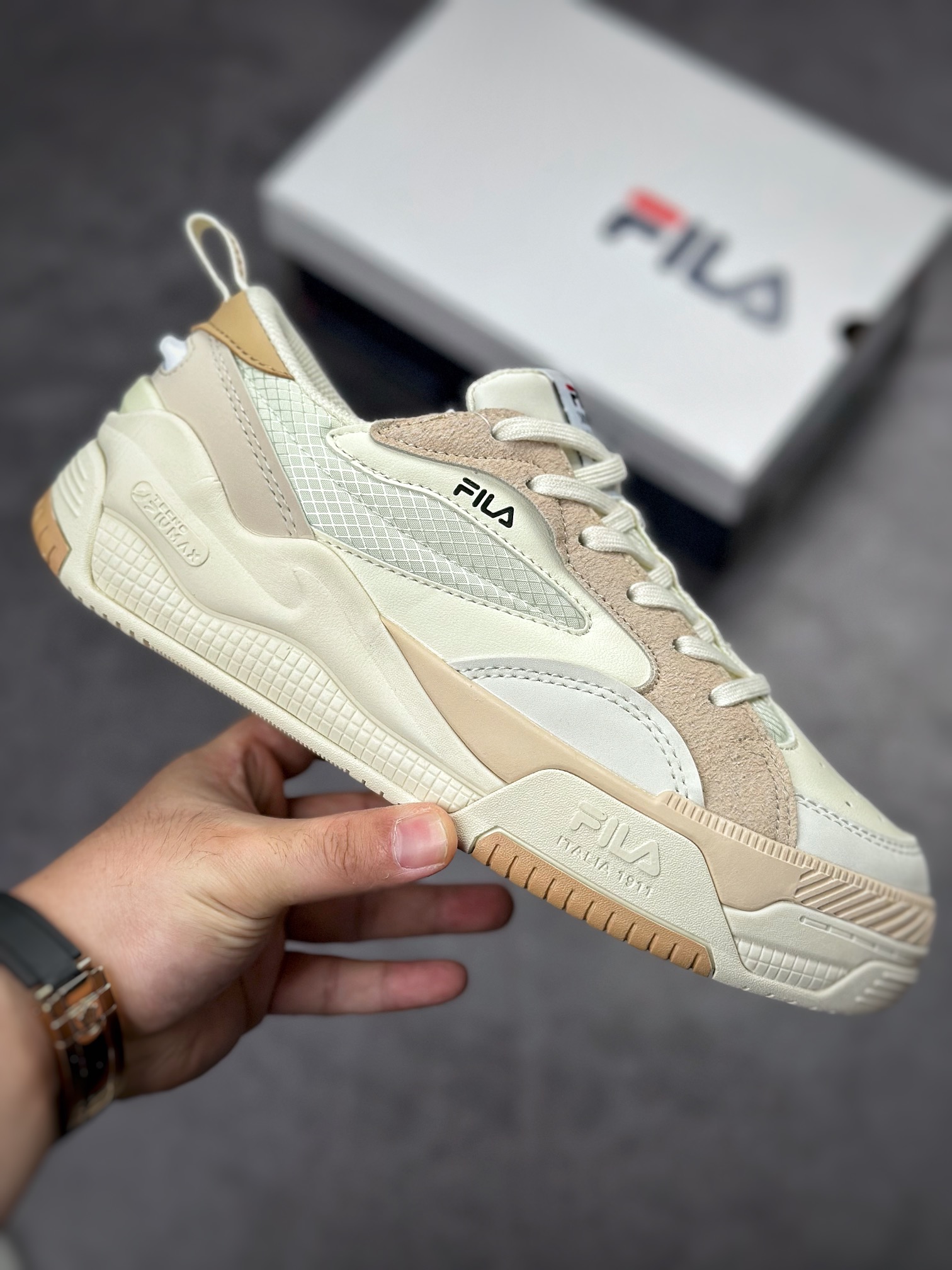 FILA Canestro Fashion Casual Retro Basketball Shoes Tmall Exclusively For Internet Celebrity Single Product Little Red Book Hot Style F12W241603FWA