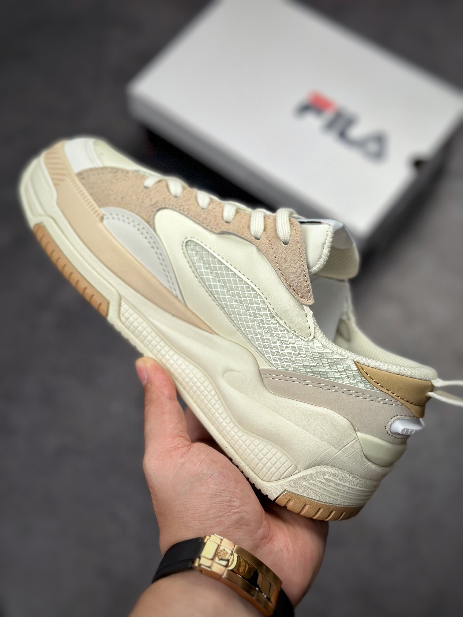 FILA Canestro Fashion Casual Retro Basketball Shoes Tmall Exclusively For Internet Celebrity Single Product Little Red Book Hot Style F12W241603FWA