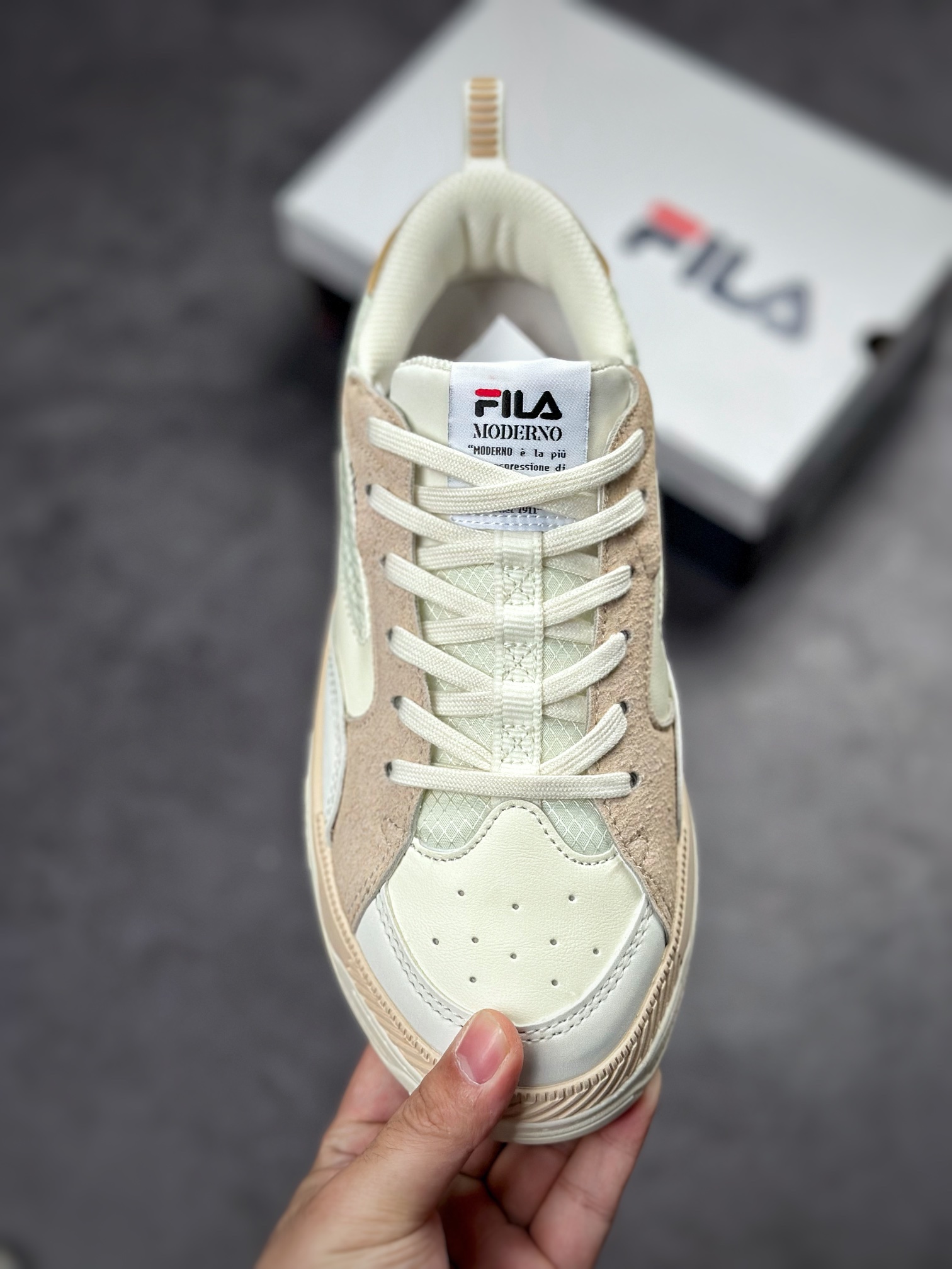 FILA Canestro Fashion Casual Retro Basketball Shoes Tmall Exclusively For Internet Celebrity Single Product Little Red Book Hot Style F12W241603FWA