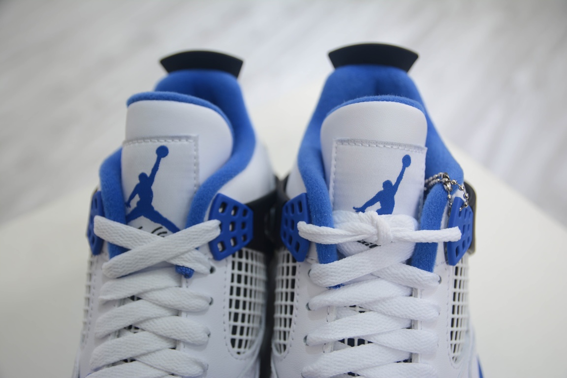 PB pure original foreign trade special edition Air Jordan 4 ”Motorsports” racing blue 308497-117