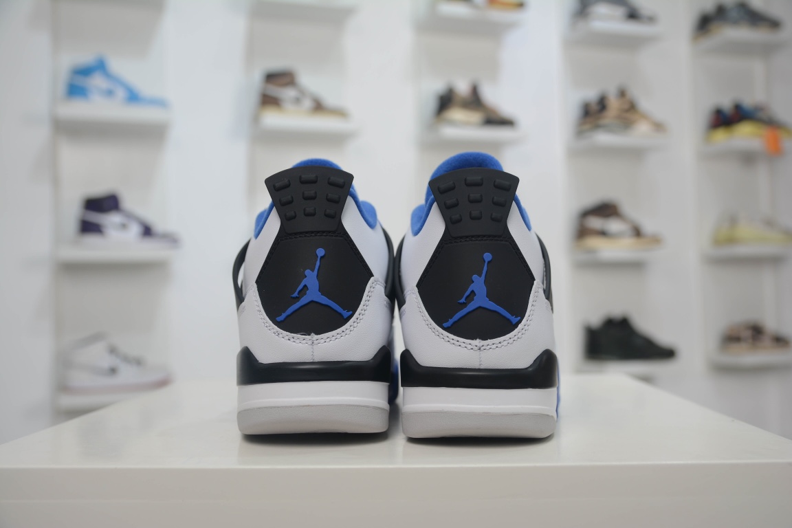 PB pure original foreign trade special edition Air Jordan 4 ”Motorsports” racing blue 308497-117