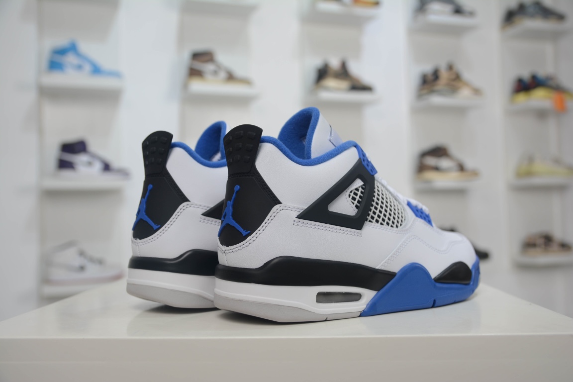 PB pure original foreign trade special edition Air Jordan 4 ”Motorsports” racing blue 308497-117