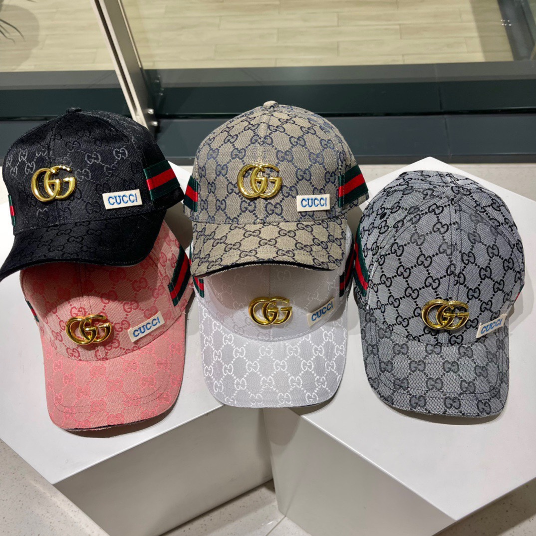 Gucci Hats Baseball Cap Embroidery Casual