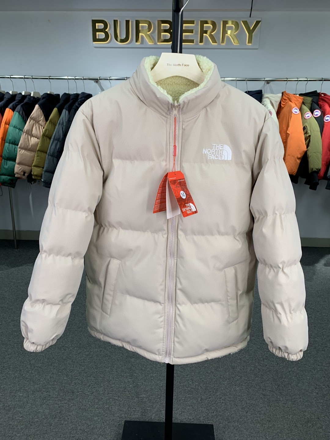 北面 THE NORTH FACE 双面穿运动休闲加厚保暖羊羔绒棉服