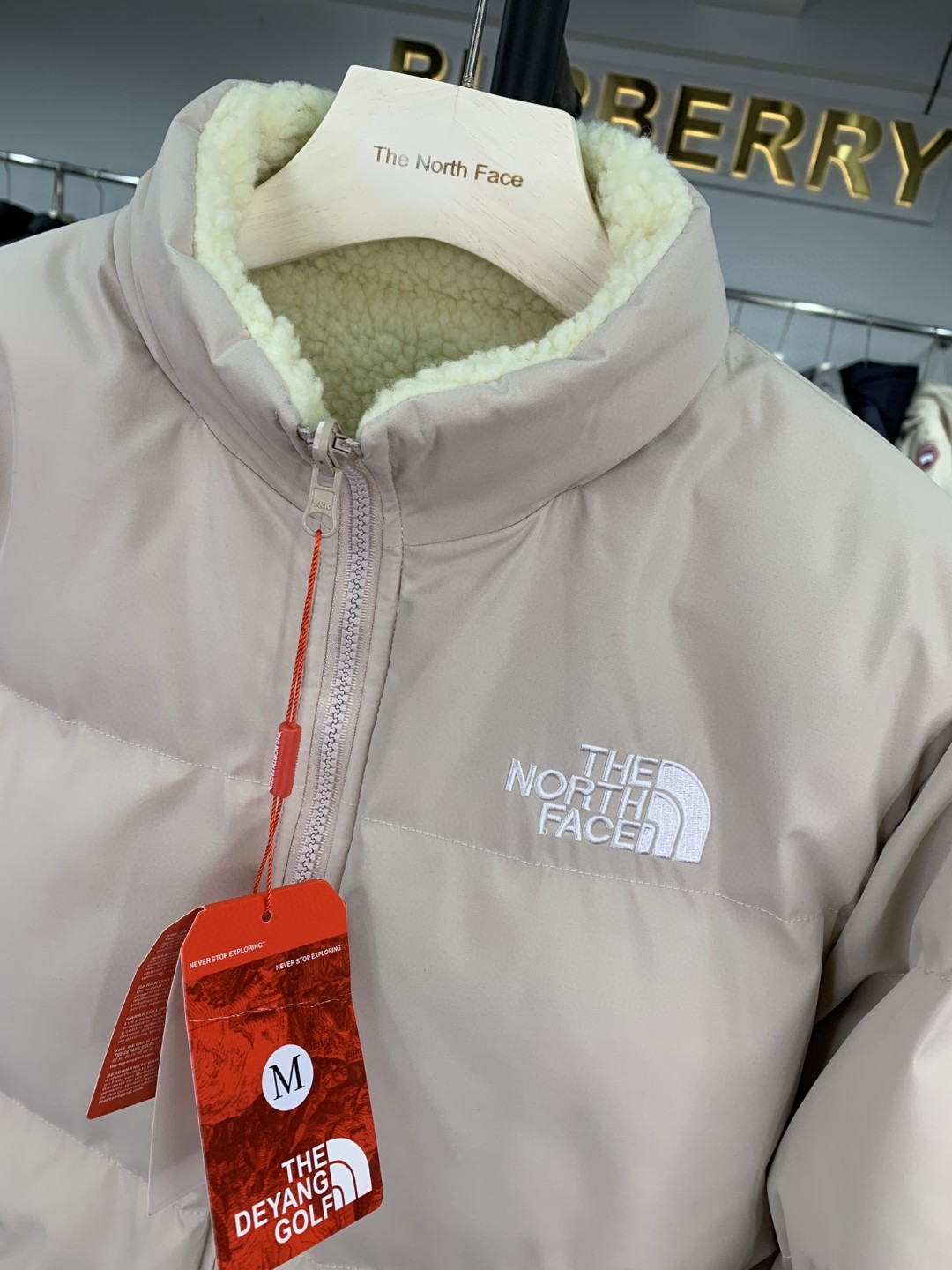 北面 THE NORTH FACE 双面穿运动休闲加厚保暖羊羔绒棉服