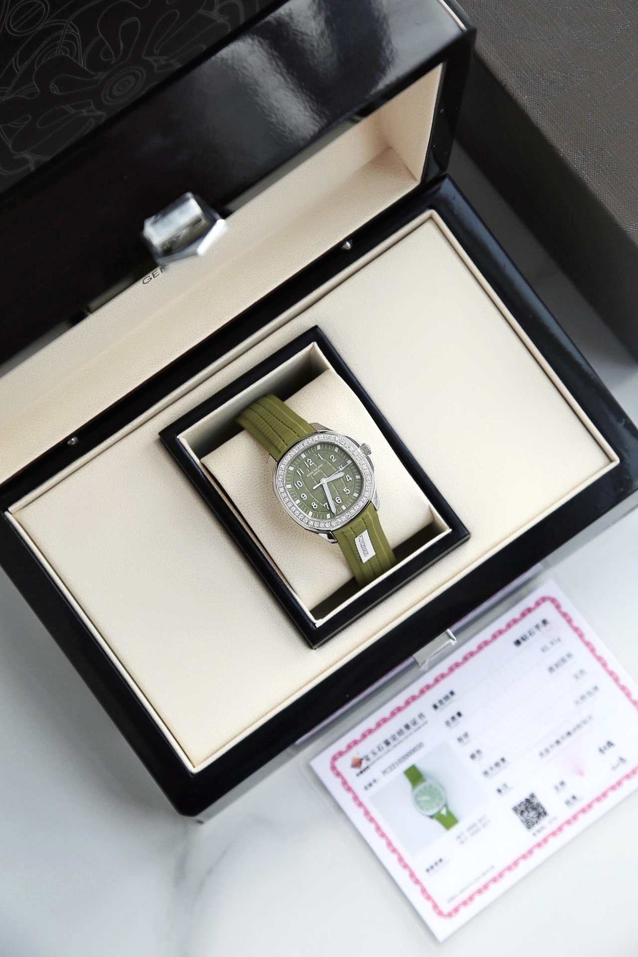 NO:390524,Patek Philippe!  avocado green, patek philippe19860909百达翡丽！牛油果绿,,patek philippe,Watch