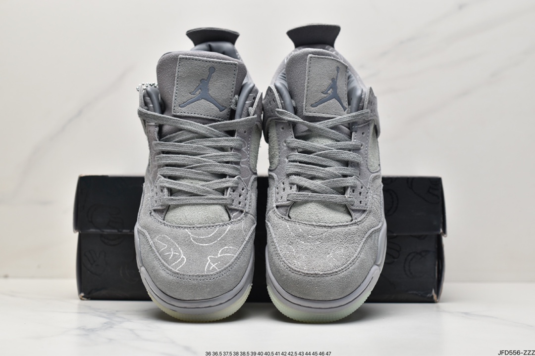 170 Kaws x Air Jordan 4 Retro”Cool Grey”迈克尔·乔丹AJ4/乔4代中帮篮球鞋930155-003