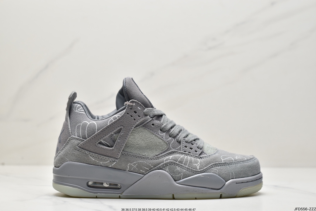 170 Kaws x Air Jordan 4 Retro”Cool Grey”迈克尔·乔丹AJ4/乔4代中帮篮球鞋930155-003