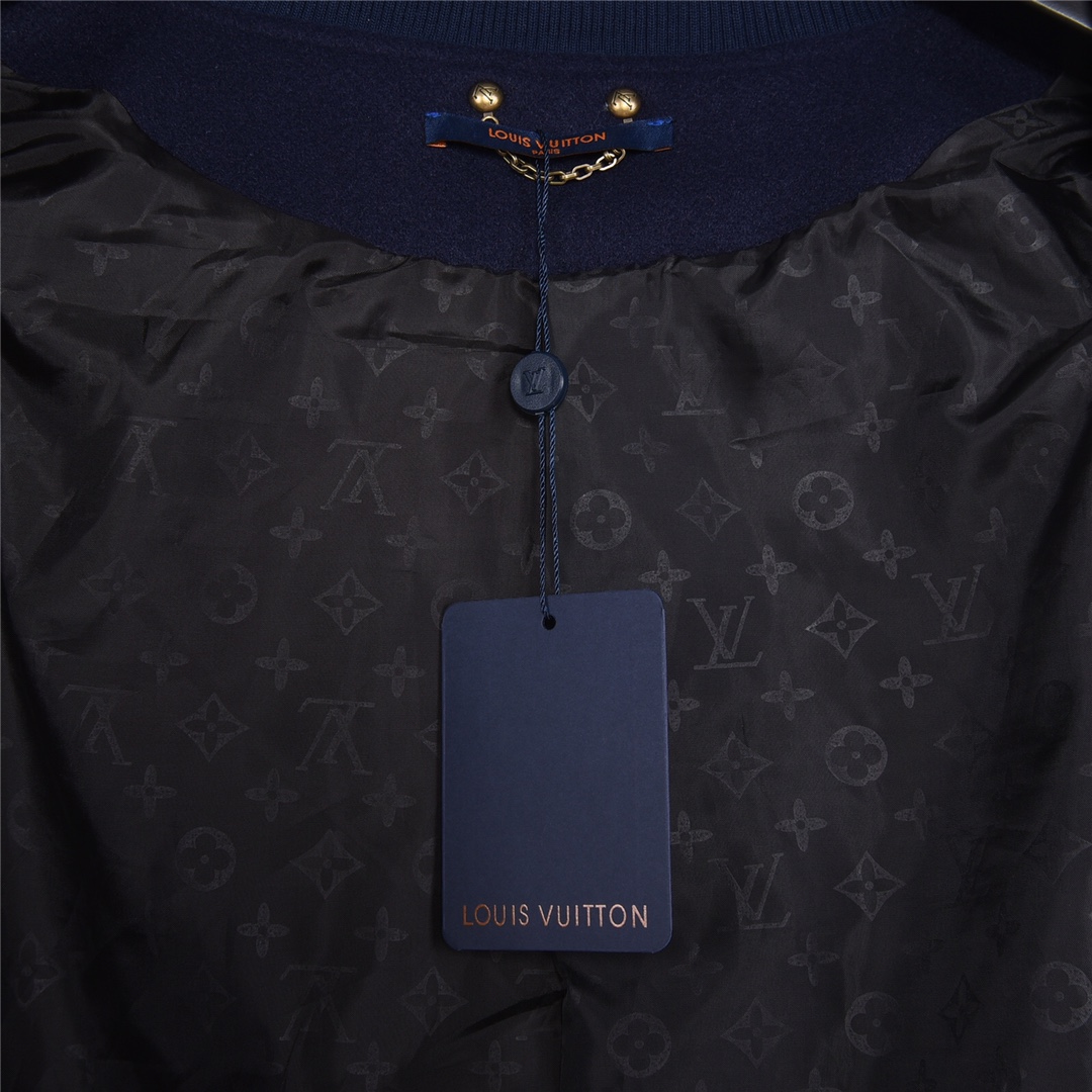 LOUIS VUITTON 路易威登 22FW秋冬新款彩虹刺绣棒球服夹克