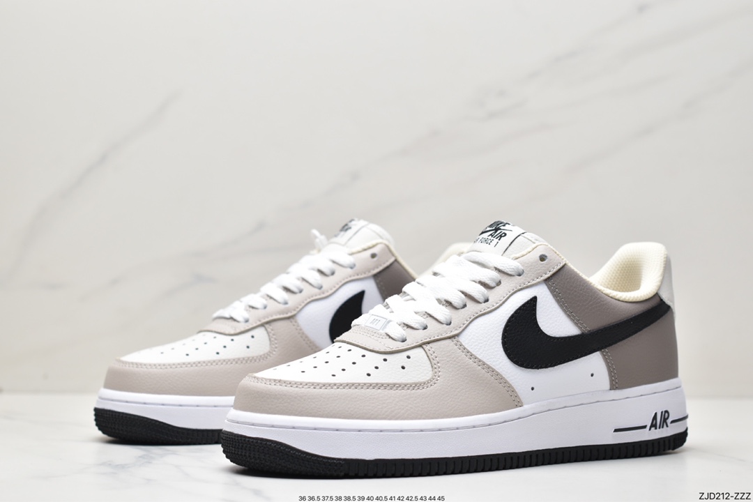 240 Nike Air Force 1 Low ’07 白棕配色 空军一号低帮休闲板鞋 JO8969-785