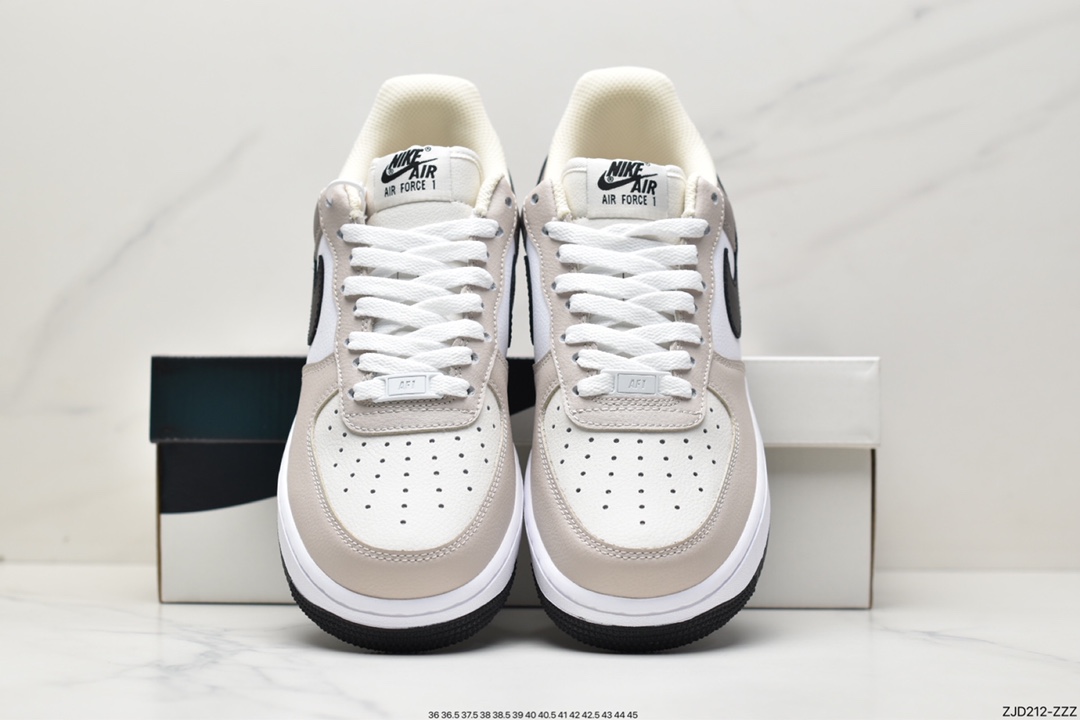 240 Nike Air Force 1 Low ’07 白棕配色 空军一号低帮休闲板鞋 JO8969-785
