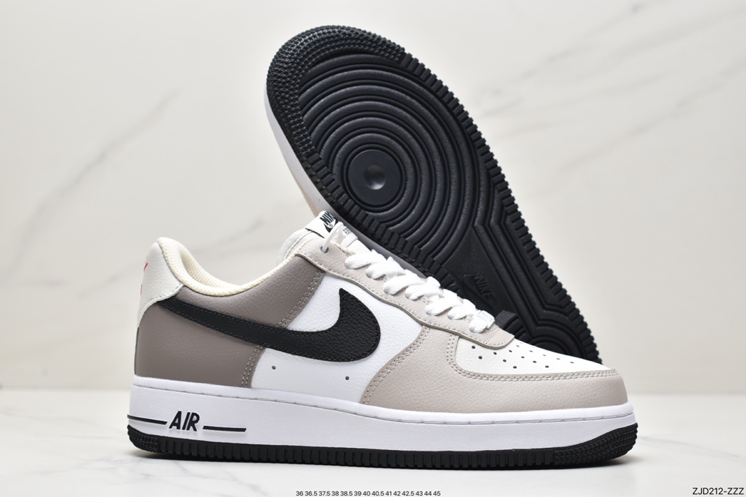240 Nike Air Force 1 Low ’07 白棕配色 空军一号低帮休闲板鞋 JO8969-785