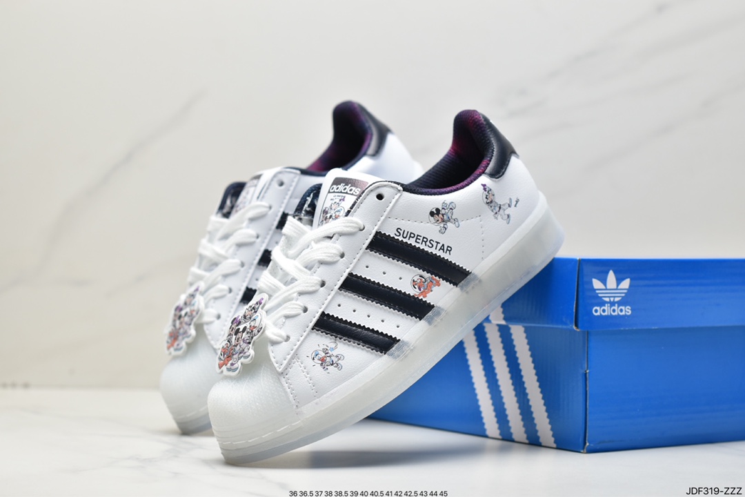 Adidas clover Originals Superstar ”Sail/Green/Lace” shell head series low help HQ2175