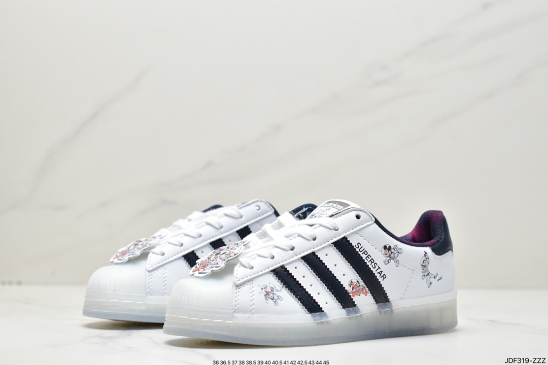 Adidas clover Originals Superstar ”Sail/Green/Lace” shell head series low help HQ2175