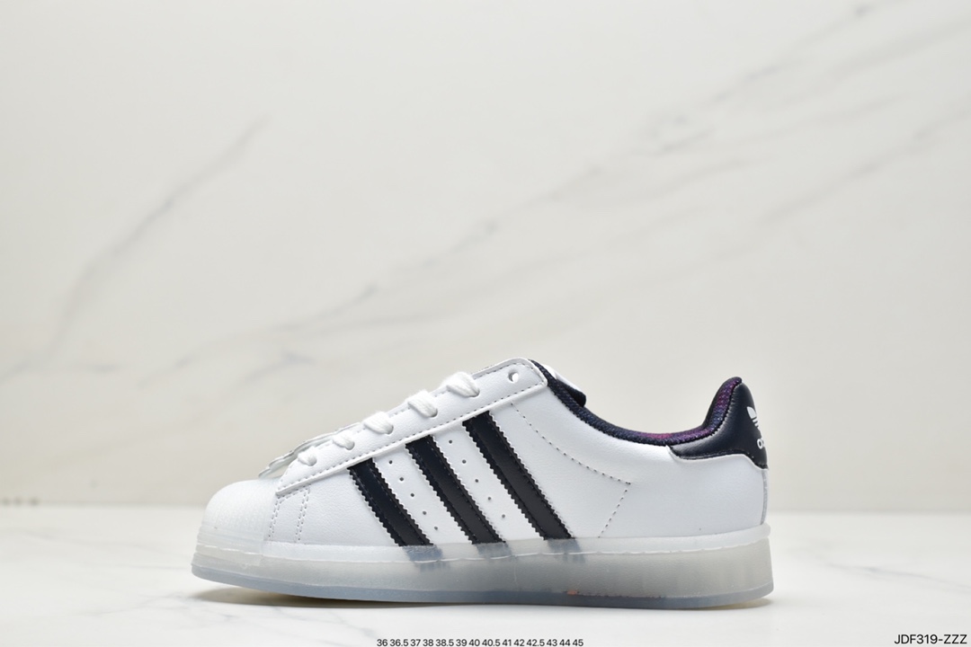 Adidas clover Originals Superstar ”Sail/Green/Lace” shell head series low help HQ2175