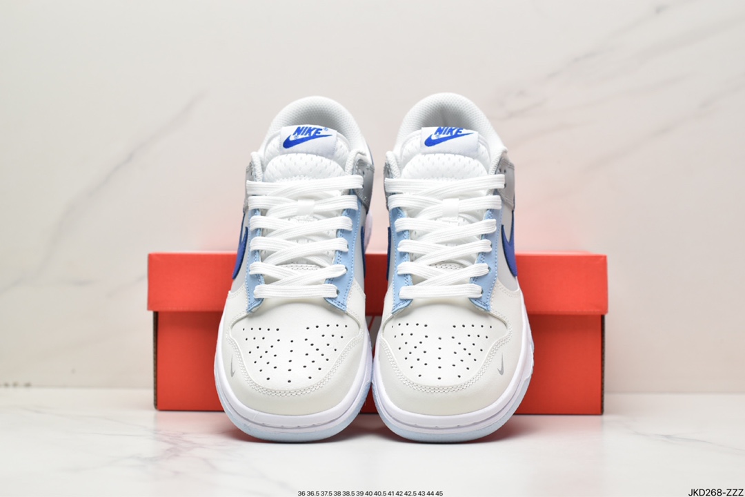 160 耐克Nike WMNS SB Dunk Low GS”Ivory Hyper Royal”扣篮系列低帮休闲运动滑板板鞋 FB1843-141