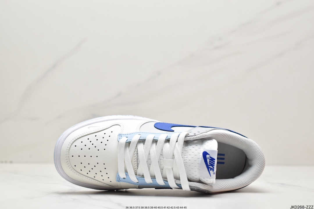 160 耐克Nike WMNS SB Dunk Low GS”Ivory Hyper Royal”扣篮系列低帮休闲运动滑板板鞋 FB1843-141