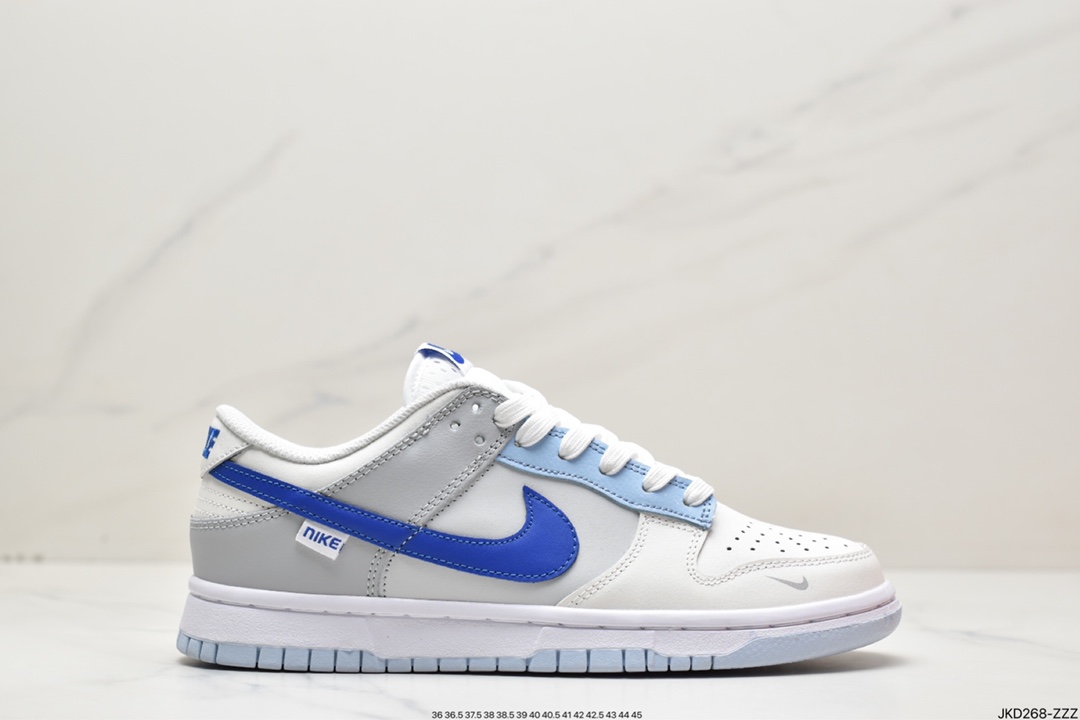 160 耐克Nike WMNS SB Dunk Low GS”Ivory Hyper Royal”扣篮系列低帮休闲运动滑板板鞋 FB1843-141