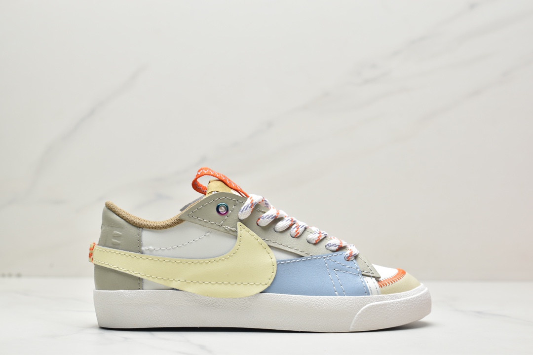 150 Nike Blazer Low'77 Jumbo 白棕蓝经典百搭低帮开拓者休闲运动板鞋 DX6043-171