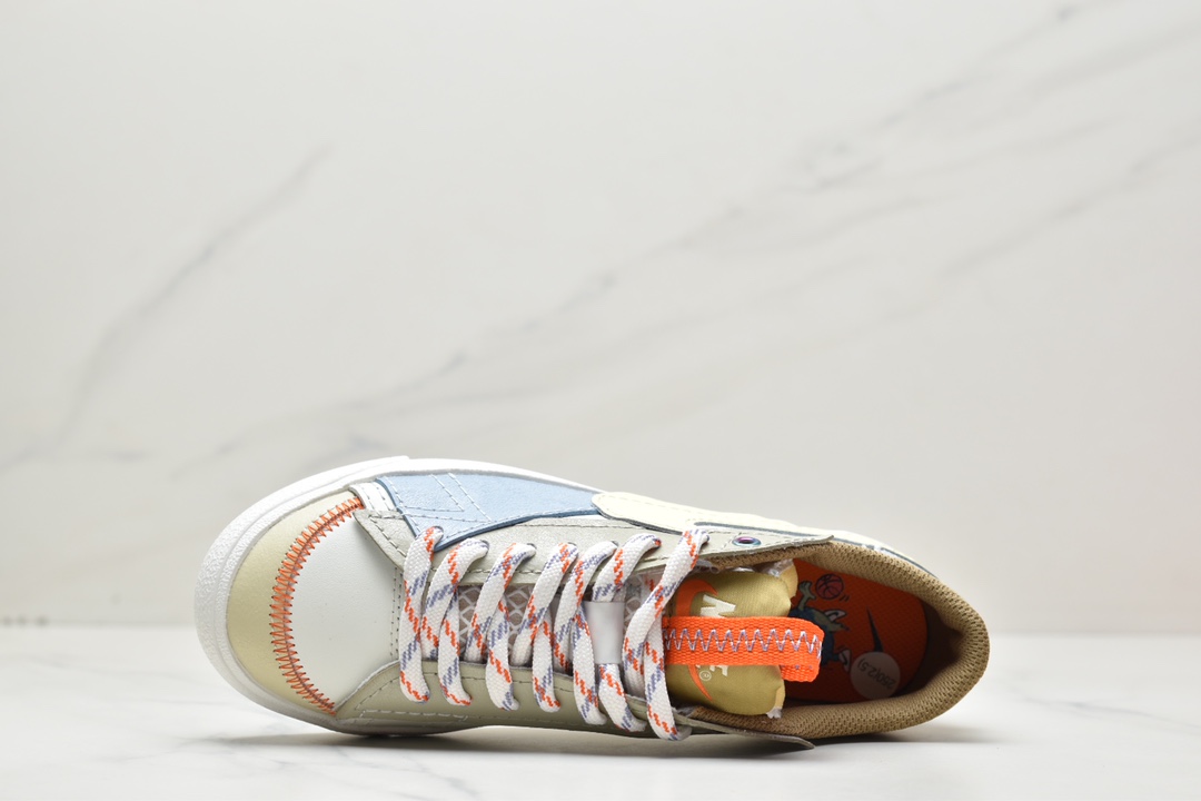 150 Nike Blazer Low'77 Jumbo 白棕蓝经典百搭低帮开拓者休闲运动板鞋 DX6043-171