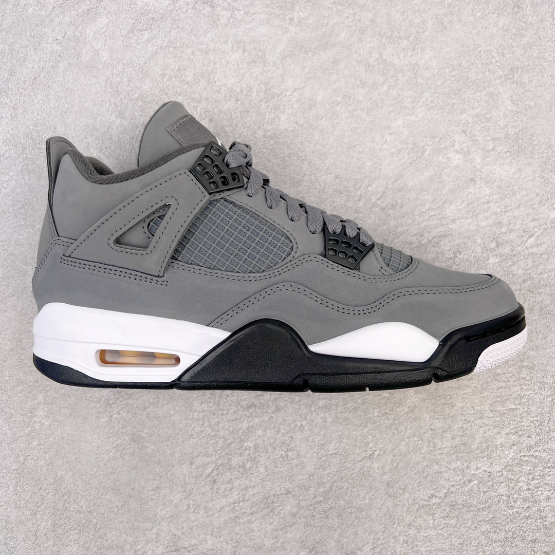 零售💰250 ＃GX/绿X 纯原福利‼Air Jordan AJ4 Retro \”Cool Grey\” 老鼠灰 货号：308497-007 圈内最强四代 耗时半年巨作 全套原纸板楦头开发 原厂特供皮料加持 确保原汁原味 完美呈现四代版型 一比一鞋头弧度高度鞋身弧度 数据细节工艺流程均保持原鞋一致 原厂TPU网格鞋带扣 正确内里网布 菱角分明不变形无多余毛边 柔软性质感一致于原鞋 市场唯一原厂鞋扣模具 背面可见隐藏注塑口 原厂织唛标 原厂飞人电绣工艺 尾指中部跳三针 独家绑鞋带手法 印刷中底布 四线拉帮 米色美纹纸贴合固定 进口港宝加持 后跟自然饱满 全鞋荧光划线卡点 追求极致完美 每一双都是工艺品 多重QC质检 超越公司货的品控标准 实实在在的免检产品 尺码：40 40.5 41 42 42.5 43 44 44.5 45 45.5 46 47.5 48.5 编码：by2936050-运动鞋