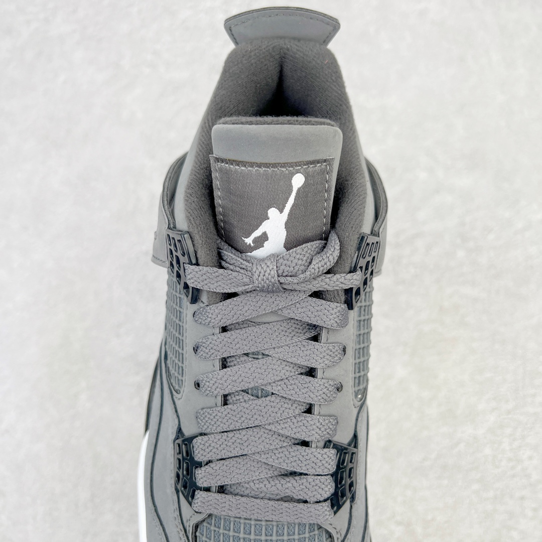 图片[5]-零售💰250 ＃GX/绿X 纯原福利‼Air Jordan AJ4 Retro \”Cool Grey\” 老鼠灰 货号：308497-007 圈内最强四代 耗时半年巨作 全套原纸板楦头开发 原厂特供皮料加持 确保原汁原味 完美呈现四代版型 一比一鞋头弧度高度鞋身弧度 数据细节工艺流程均保持原鞋一致 原厂TPU网格鞋带扣 正确内里网布 菱角分明不变形无多余毛边 柔软性质感一致于原鞋 市场唯一原厂鞋扣模具 背面可见隐藏注塑口 原厂织唛标 原厂飞人电绣工艺 尾指中部跳三针 独家绑鞋带手法 印刷中底布 四线拉帮 米色美纹纸贴合固定 进口港宝加持 后跟自然饱满 全鞋荧光划线卡点 追求极致完美 每一双都是工艺品 多重QC质检 超越公司货的品控标准 实实在在的免检产品 尺码：40 40.5 41 42 42.5 43 44 44.5 45 45.5 46 47.5 48.5 编码：by2936050-运动鞋