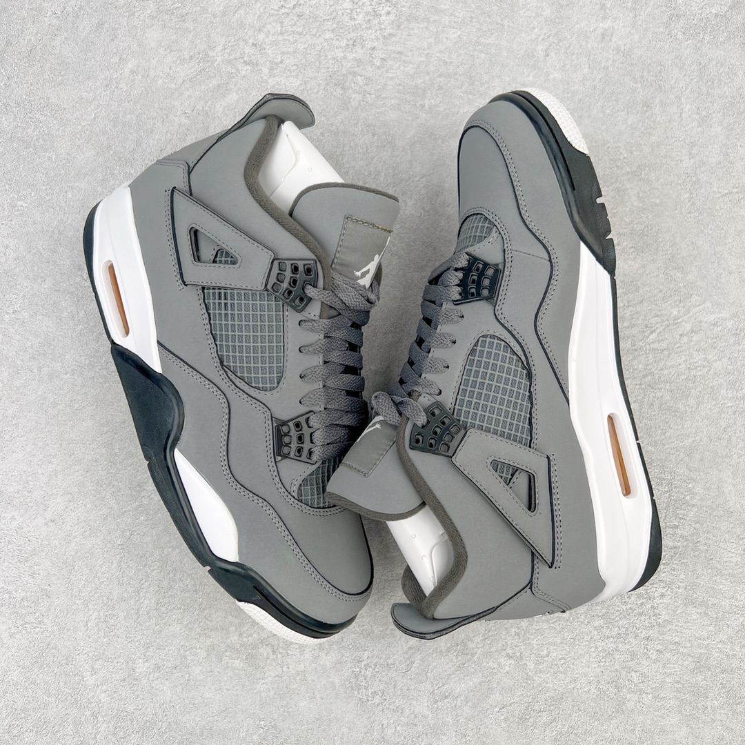 图片[3]-零售💰260 ＃KZ神版福利回馈‼Air Jordan AJ4 Retro \”Cool Grey\” 老鼠灰 酷灰 货号：308497-007 独家外贸特供尺码含 45.5 49.5 50.5 国内外口碑最好最推荐的产品 市场中端王者 亲自操刀耗时半年巨作 全套原纸板楦头开发 确保原汁原味 完美呈现四代版型 一比一鞋头弧度高度鞋身弧度 此版本只针对中端市场 皮料材质有所更替 其他数据细节工艺流程均保持一致 绝不口嗨 细节品控鞋型随意秒杀市面3XX 4XX 原厂TPU网格鞋带扣 正确内里网布 菱角分明不变形无多余毛边 柔软性质感一致于原鞋 市场唯一原厂鞋扣模具 背面可见隐藏注塑口 原厂织唛标 原厂飞人电绣工艺 尾指中部跳三针 独家绑鞋带手法 印刷中底布 四线拉帮 米色美纹纸贴合固定 进口港宝加持 后跟自然饱满 全鞋荧光划线卡点 追求极致完美 每一双都是工艺品 多重QC质检 超越公司货的品控标准 实实在在的免检产品 尺码：40 40.5 41 42 42.5 43 44 44.5 45 45.5 46 47.5 48.5 49.5 50.5 编码：by2936060-运动鞋