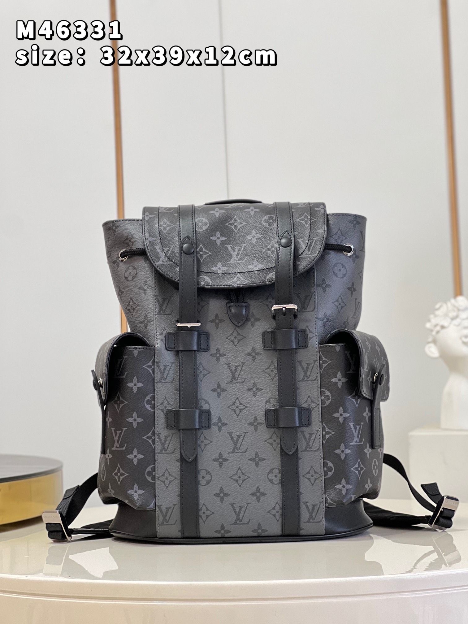 Louis Vuitton LV Christopher Replicas
 Bags Backpack Monogram Eclipse Canvas M46331