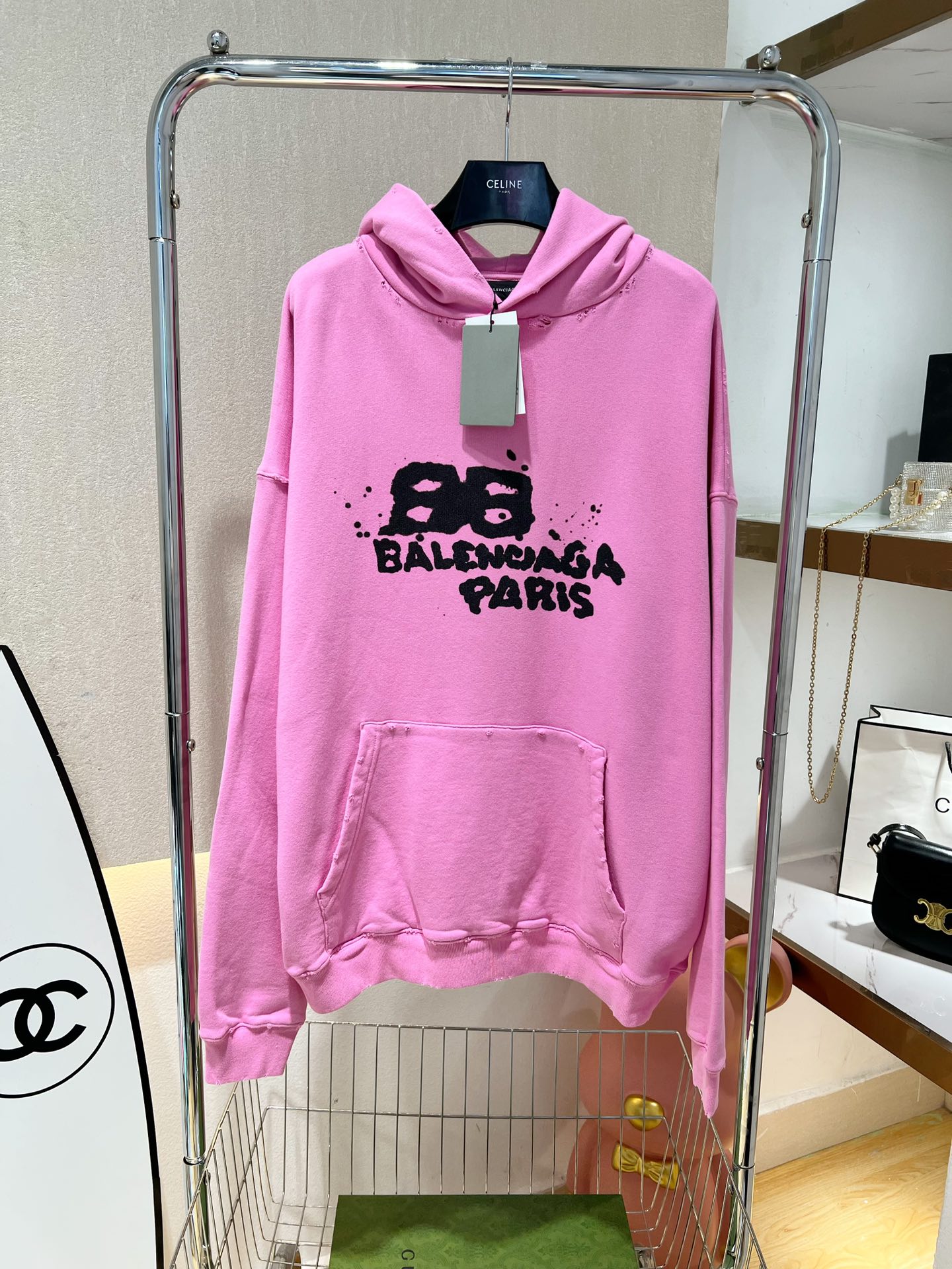 2022B🏠23FW喷墨印花连帽卫衣