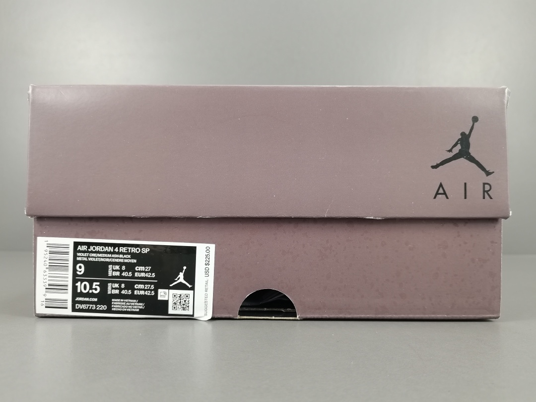  
【OG版：乔4】酒红色 A Ma Maniere x Air Jordan 4 Retro ＂Vio