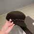 Valentino Hats Baseball Cap Black White Wool Fall/Winter Collection Fashion