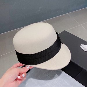 Celine Buy Hats Baseball Cap Black White Wool Fall/Winter Collection
