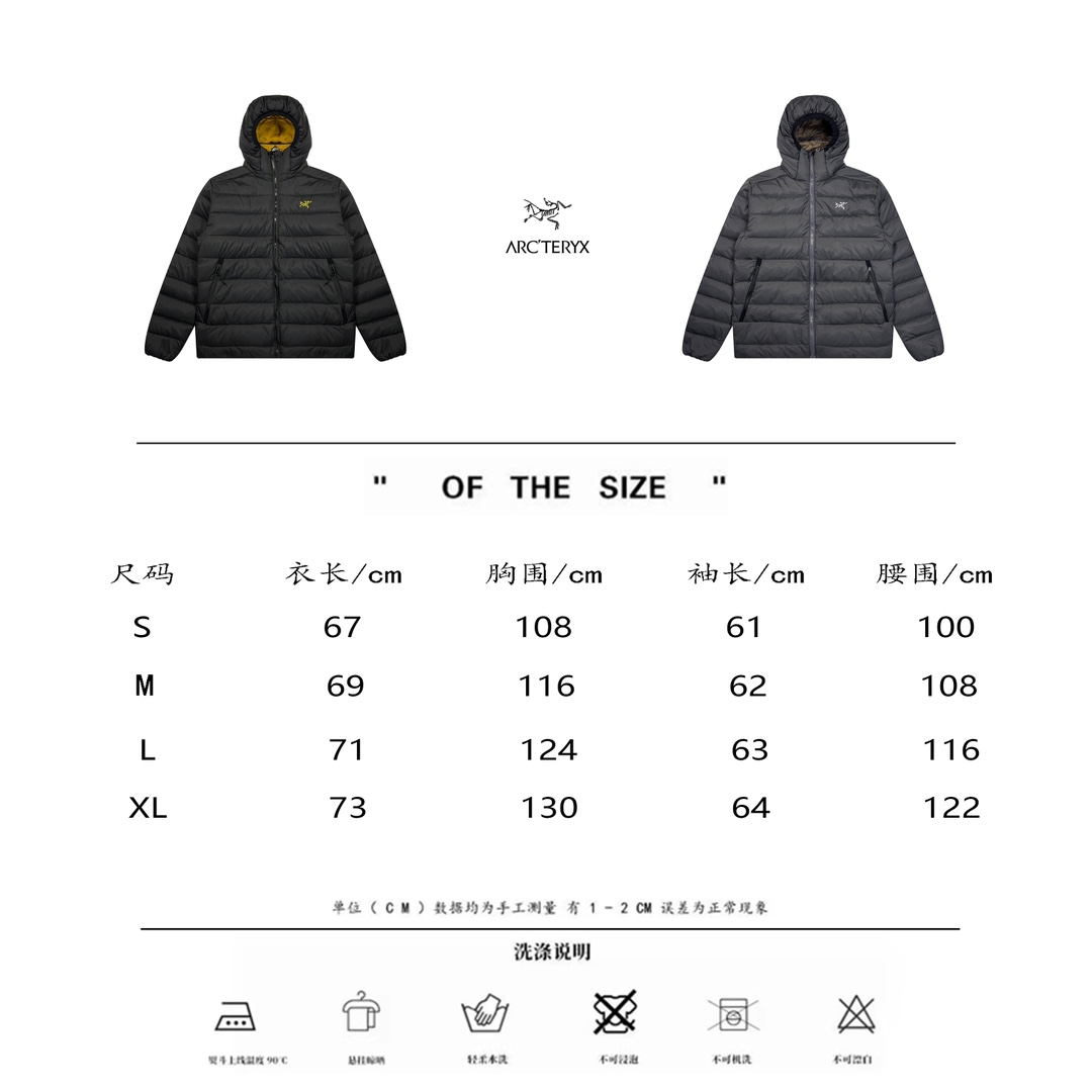 600（最高版本 随意对比) Arcteryx 始祖鸟 Thorium AR 刺绣LOGO 750蓬