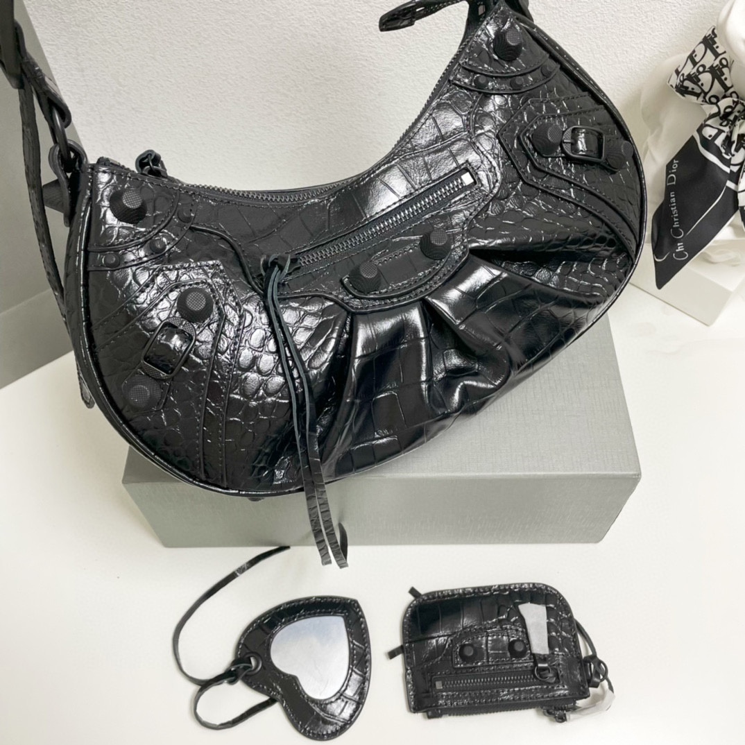 巴黎世家 Balenciaga 高定经典皮革女包手袋 #E1E64ED9 4