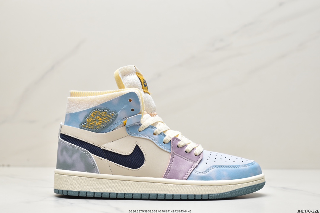 190 乔丹Air Jordan 1 High Zoom CMFT马卡龙扎染 AJ1乔丹一代DQ5092-651