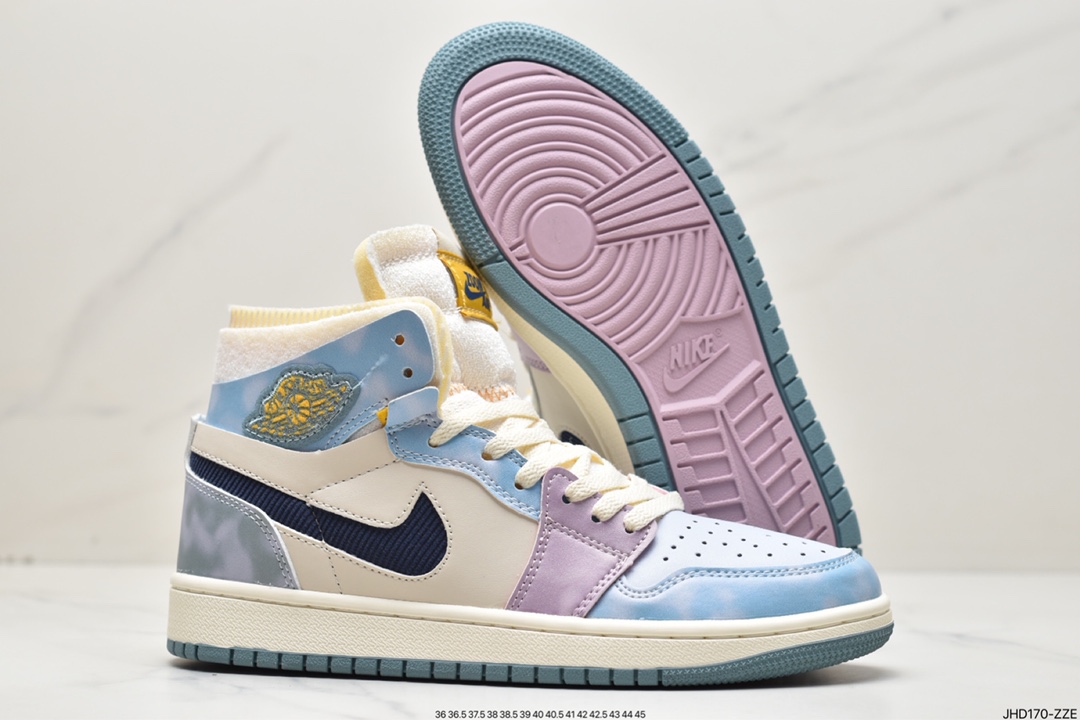 190 乔丹Air Jordan 1 High Zoom CMFT马卡龙扎染 AJ1乔丹一代DQ5092-651