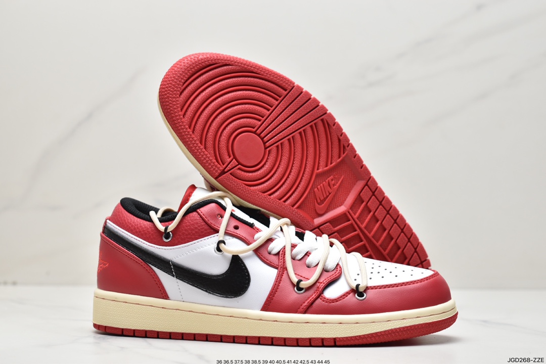 180 NK Air Jordan 1 Low”YBlack Toe”AJ1乔丹一代低帮篮球鞋553558-612