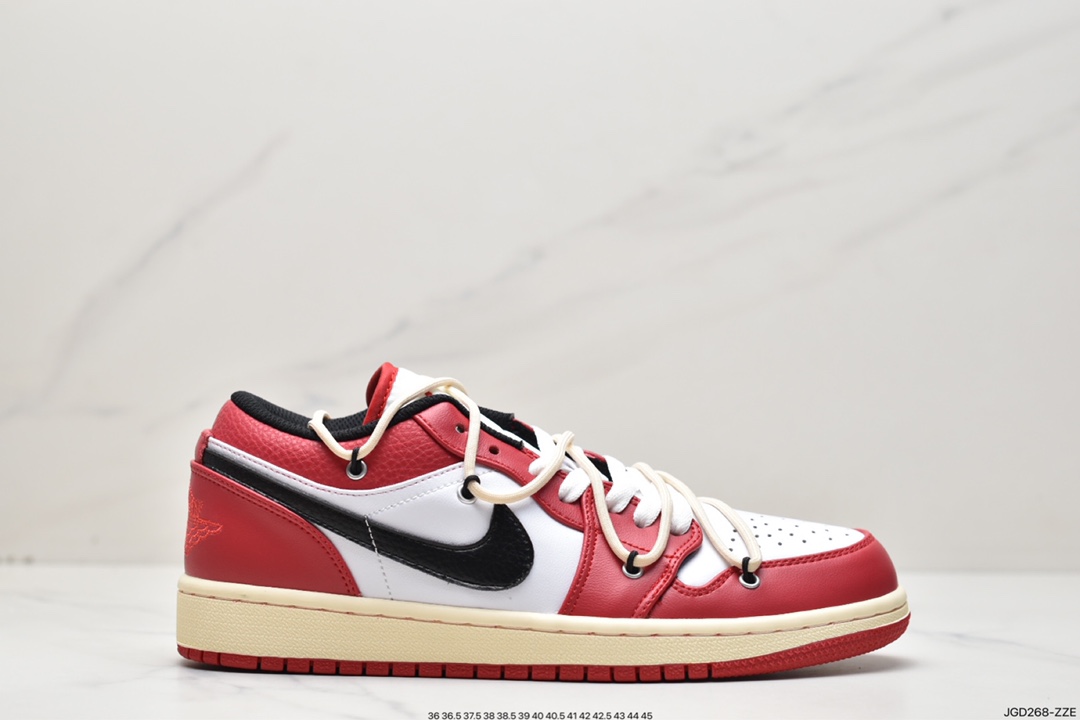 180 NK Air Jordan 1 Low”YBlack Toe”AJ1乔丹一代低帮篮球鞋553558-612