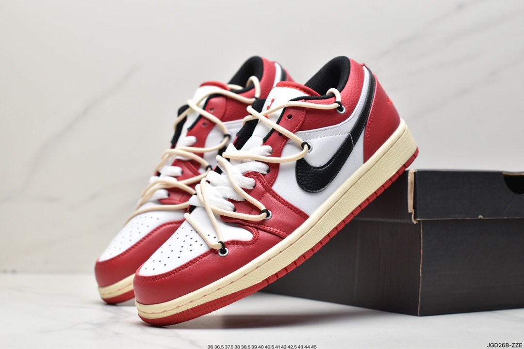 180 NK Air Jordan 1 Low”YBlack Toe”AJ1乔丹一代低帮篮球鞋553558-612