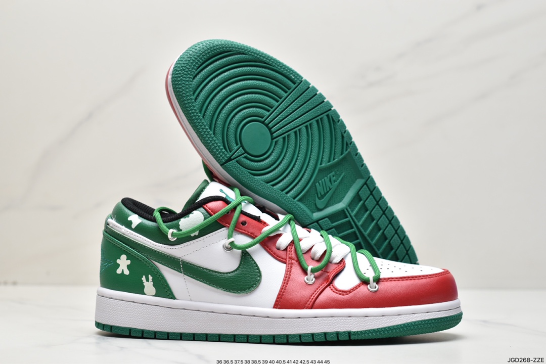 180 NK Air Jordan 1 Low”YBlack Toe”AJ1乔丹一代低帮篮球鞋553558-612