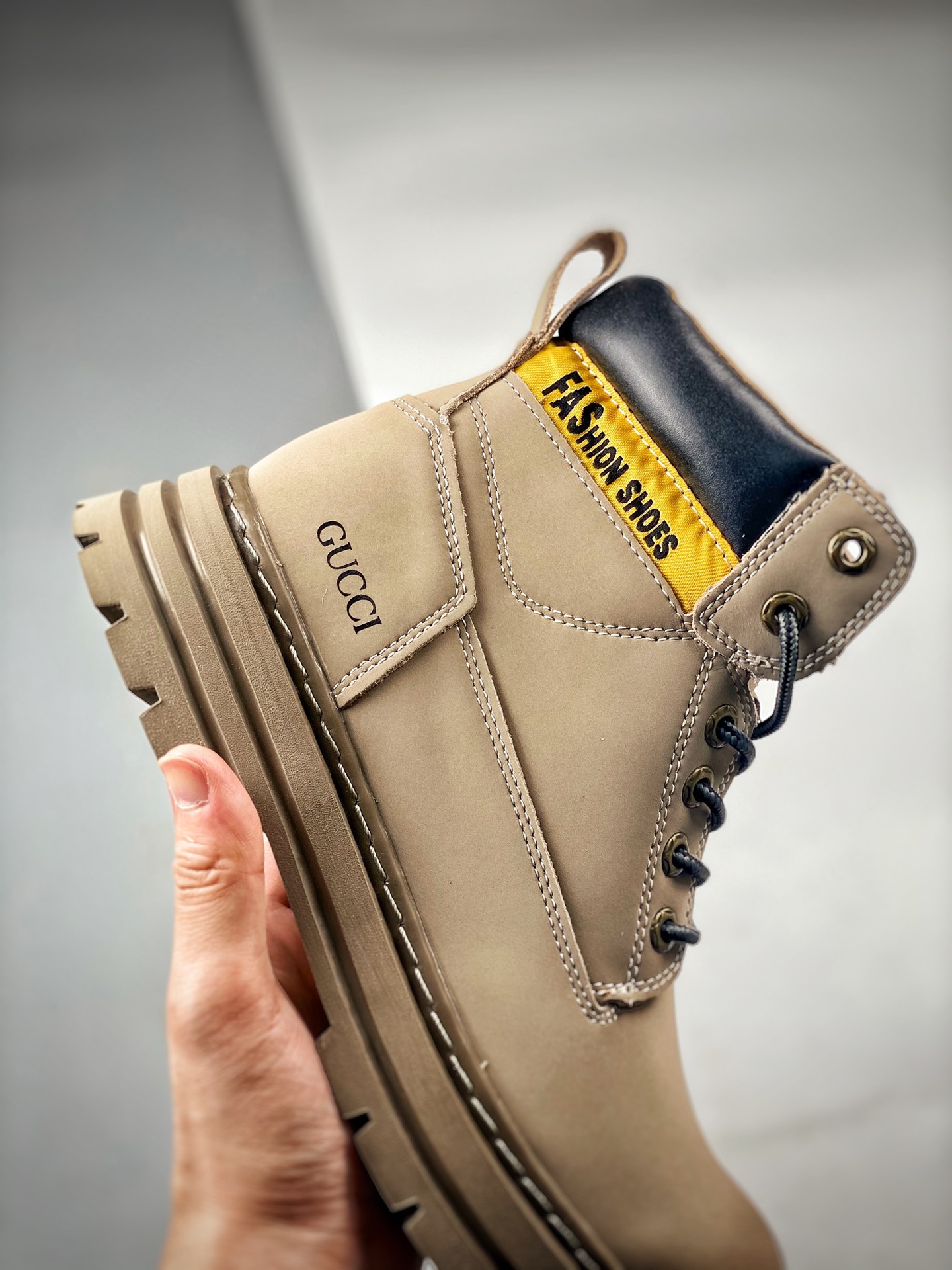 Overseas version of Gucci sports and leisure outdoor Martin boots series