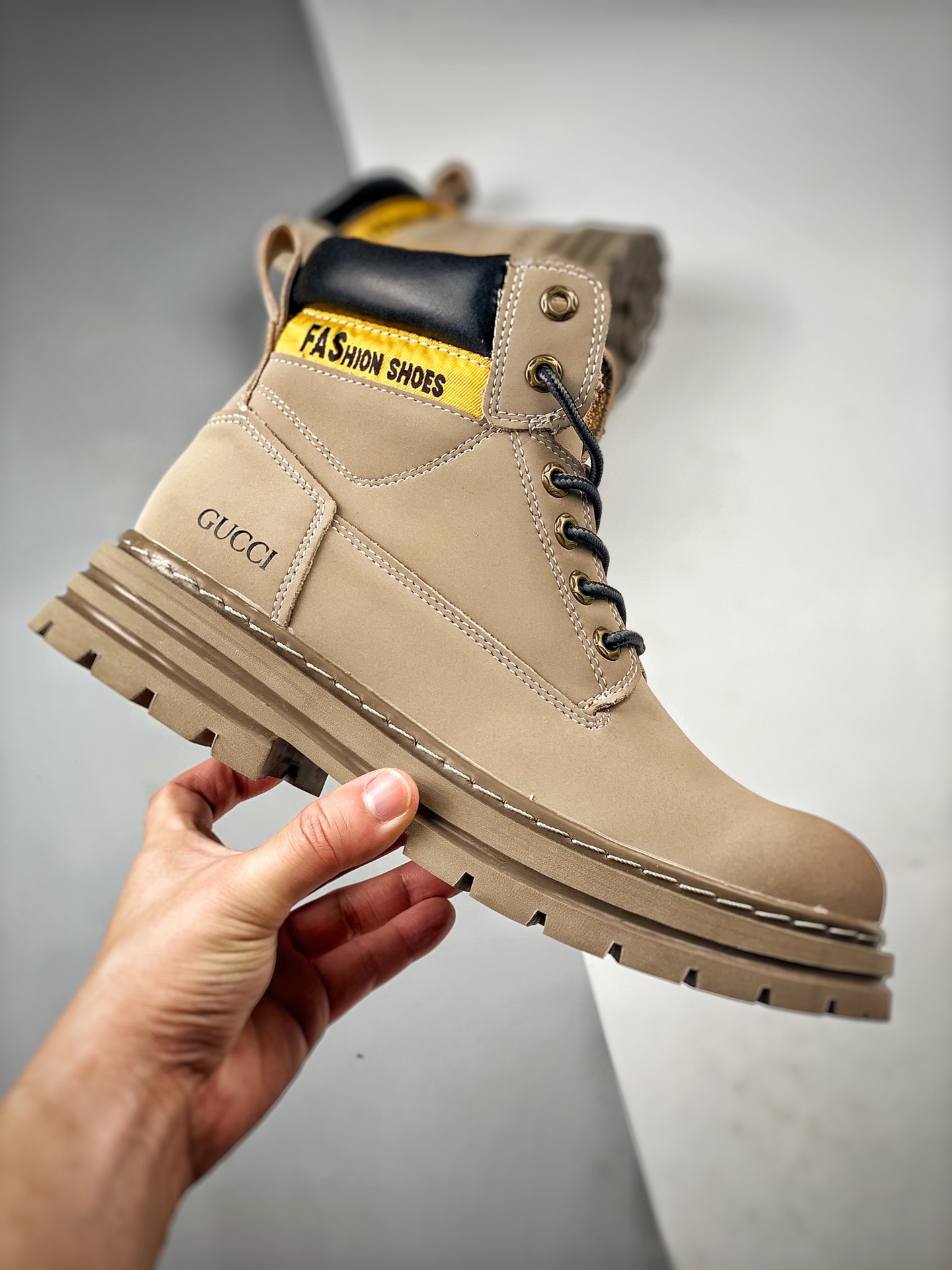 Overseas version of Gucci sports and leisure outdoor Martin boots series