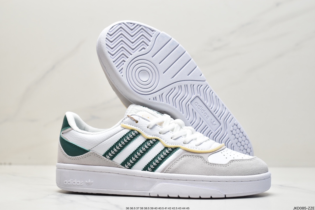 Adidas COURTIC clover retro men's and women's casual sports all-match campus shoes ID4080