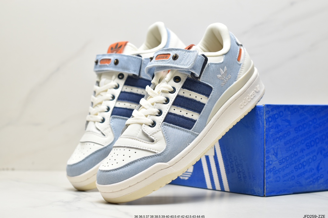 Adidas Originals Forum 84 Low Rome series Velcro low-top retro lace-up all-match casual sports shoes GX2162