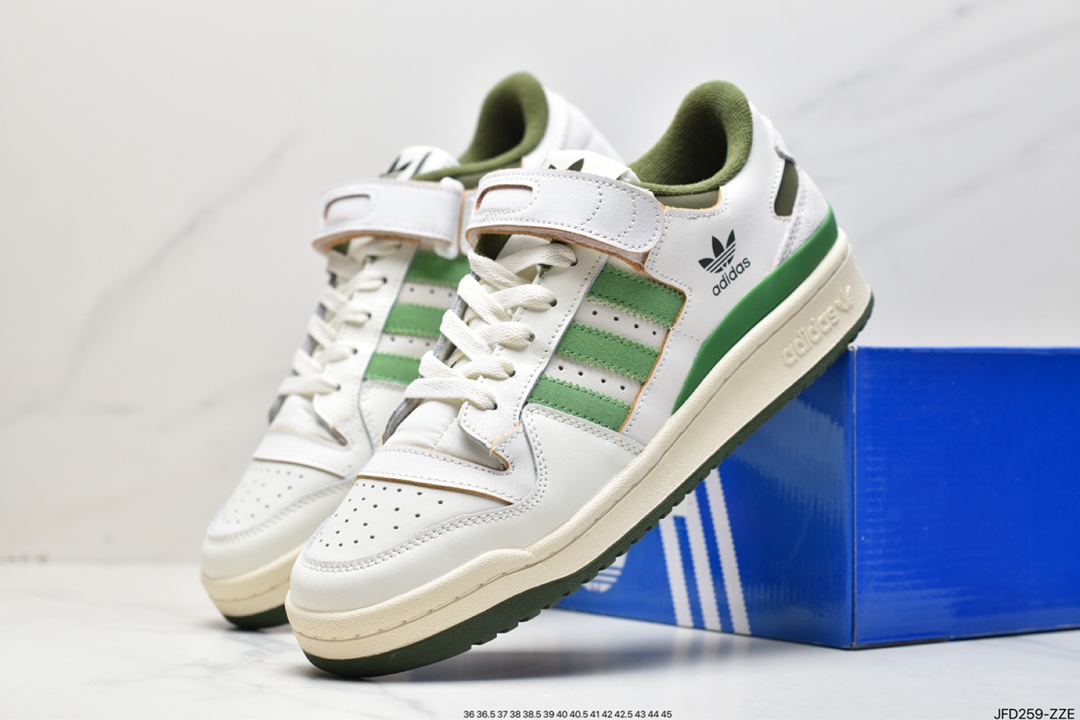 Clover Adidas Originals Forum 84 Low Roman Series Velcro Low Help Complex GX2162