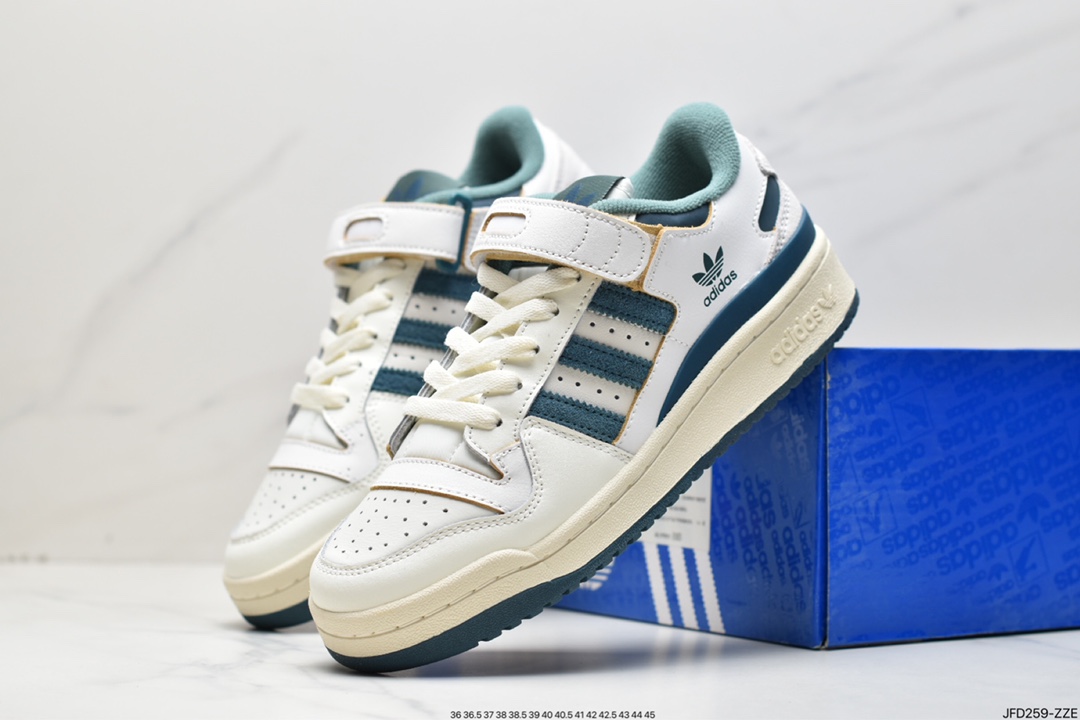 Clover Adidas Originals Forum 84 Low Roman Series Velcro Low Help Complex GX2162