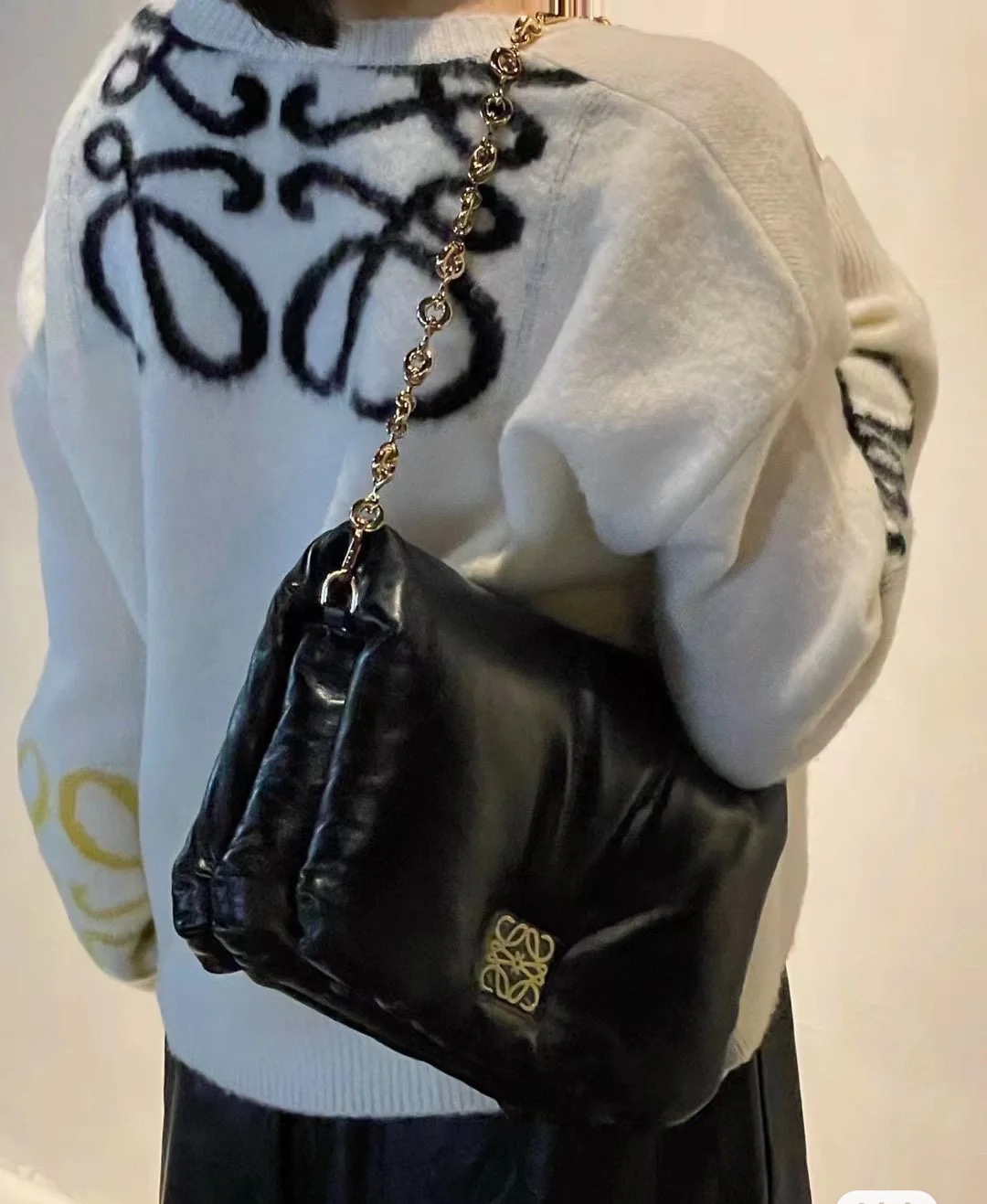 NO:341884,Luo Jia uffer Goya The same style for men and women, boys only need to change a shoulder strap or carry it, Puffer Goya handbag    ,loewe19860909罗家uffer Goya 男女同款男生只需要换一条肩带也可以背,Puffer Goya手袋    ,Bag